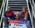 Bereit für den Einsatz beim WP Kartcup 2015 sind Saskia Händly (21), Cindy Wiedenhöft (24) und Vera Katharina Malaka (26). Foto: Bochum/Wittener Superkart-Team